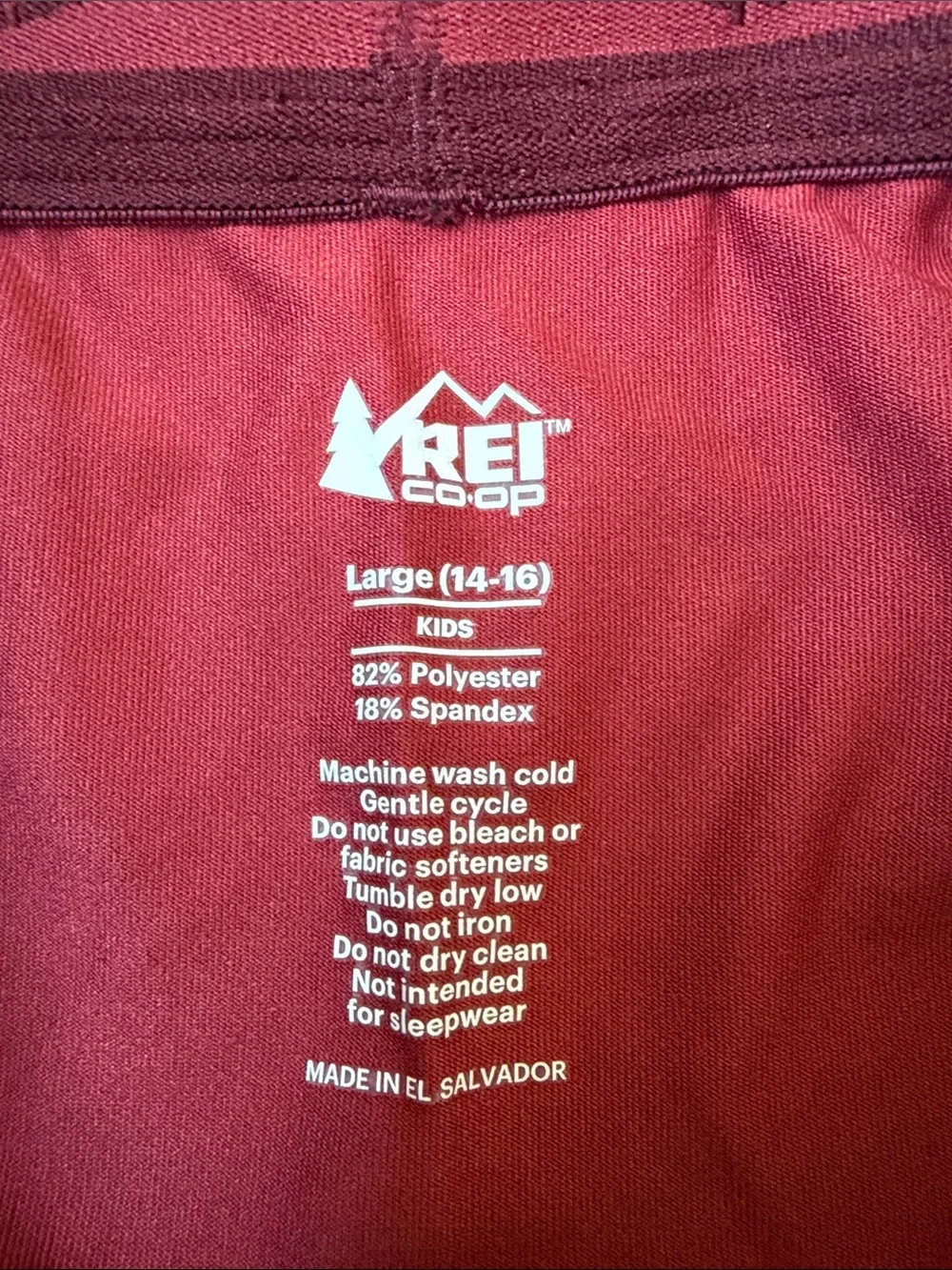 REI Burgundy Printed snow underlayers ( Top and Bottom)